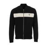 Fred Perry Track Jacket Black and White